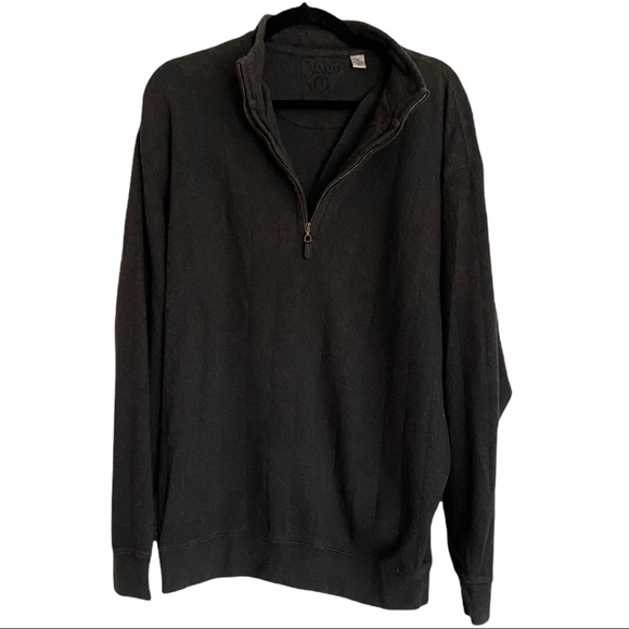 Turnbury Other - Turnbury Dark Grey 1/4 Zip Pullover Cotton Sweater